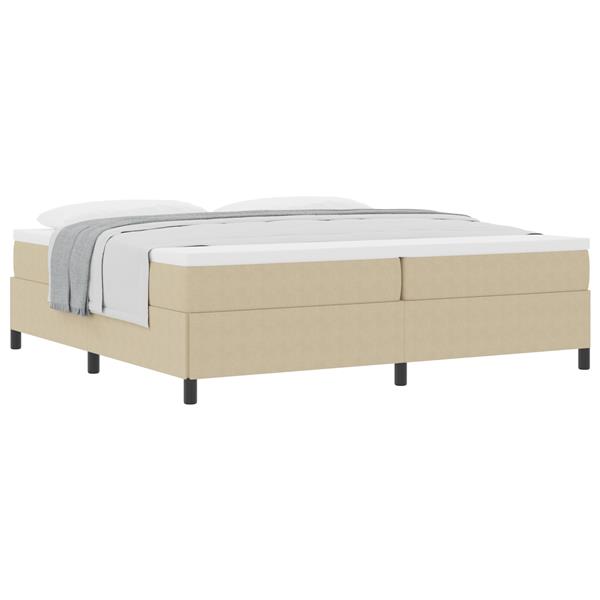 Grote foto vidaxl bedframe 200x200 cm ribfluweel lichtgroen grijs antiek en kunst stoelen en banken