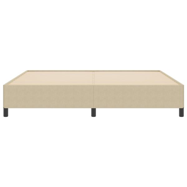 Grote foto vidaxl bedframe 200x200 cm ribfluweel lichtgroen grijs antiek en kunst stoelen en banken