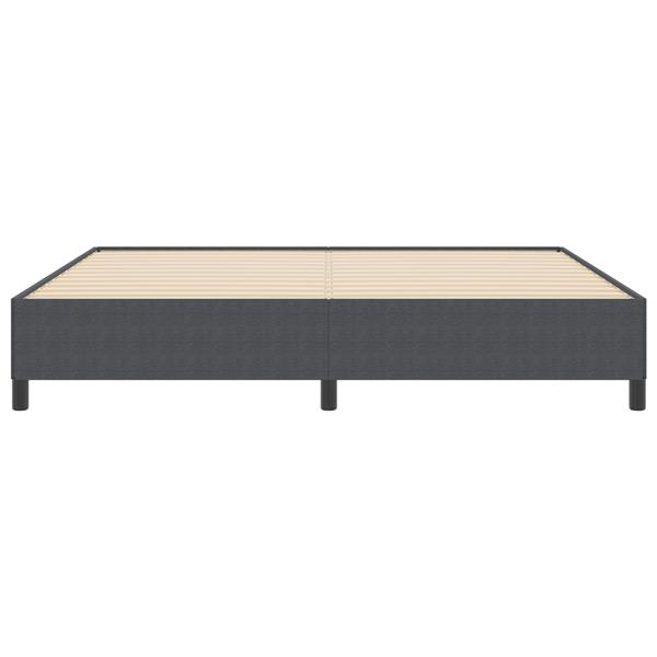 Grote foto vidaxl bedframe 200x200 cm ribfluweel donkergrijs antiek en kunst stoelen en banken