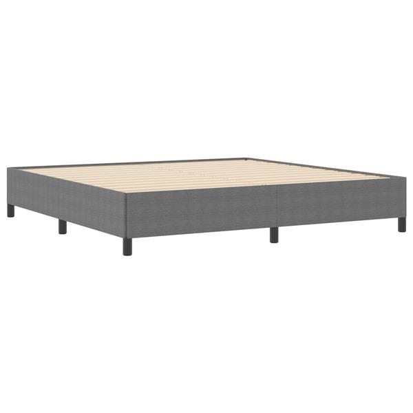 Grote foto vidaxl bedframe 200x200 cm ribfluweel lichtgrijs antiek en kunst stoelen en banken