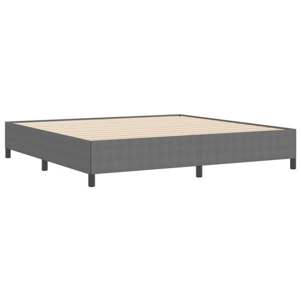 Grote foto vidaxl bedframe 200x200 cm ribfluweel lichtgrijs antiek en kunst stoelen en banken
