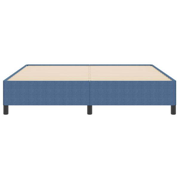 Grote foto vidaxl bedframe 180x200 cm ribfluweel blauw antiek en kunst stoelen en banken