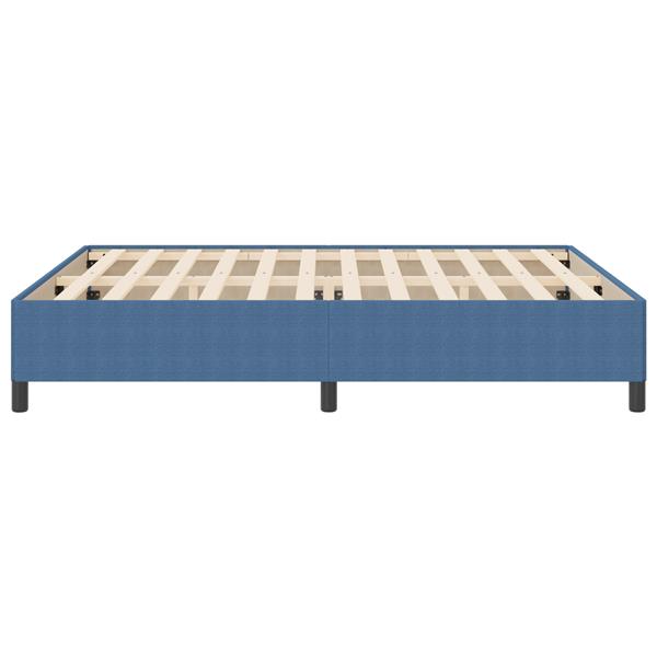 Grote foto vidaxl bedframe 180x200 cm ribfluweel blauw antiek en kunst stoelen en banken