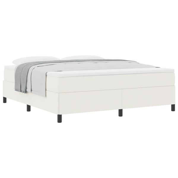 Grote foto vidaxl bedframe 180x200 cm ribfluweel cr mekleurig antiek en kunst stoelen en banken