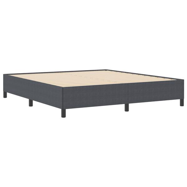 Grote foto vidaxl bedframe 180x200 cm ribfluweel donkergrijs antiek en kunst stoelen en banken