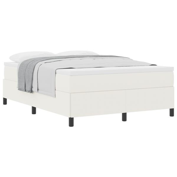 Grote foto vidaxl bedframe 160x200 cm ribfluweel cr mekleurig antiek en kunst stoelen en banken