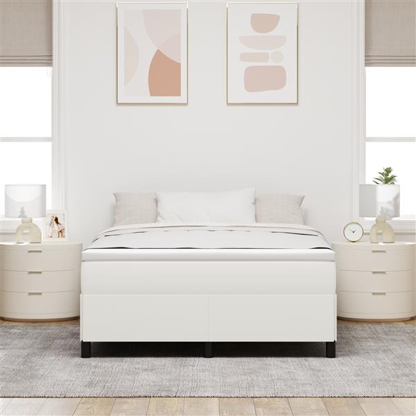 Grote foto vidaxl bedframe 160x200 cm ribfluweel cr mekleurig antiek en kunst stoelen en banken