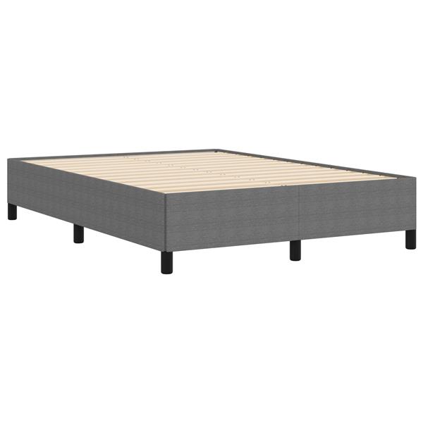 Grote foto vidaxl bedframe 140x200 cm ribfluweel lichtgrijs antiek en kunst stoelen en banken