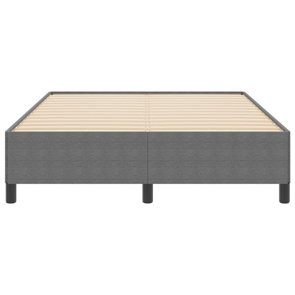 Grote foto vidaxl bedframe 140x200 cm ribfluweel lichtgrijs antiek en kunst stoelen en banken