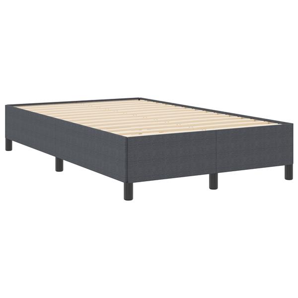 Grote foto vidaxl bedframe 120x190 cm ribfluweel donkergrijs antiek en kunst stoelen en banken