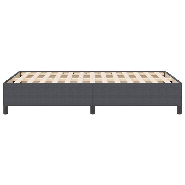 Grote foto vidaxl bedframe 120x190 cm ribfluweel donkergrijs antiek en kunst stoelen en banken
