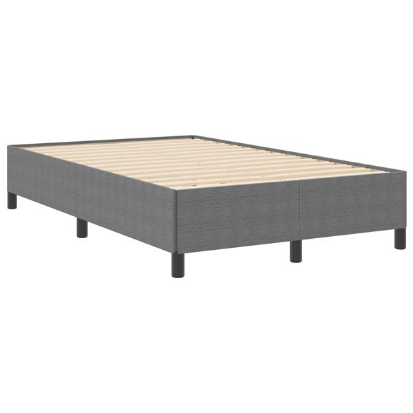 Grote foto vidaxl bedframe 120x190 cm ribfluweel lichtgrijs antiek en kunst stoelen en banken