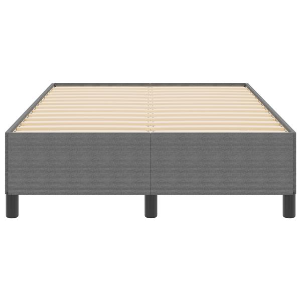 Grote foto vidaxl bedframe 120x190 cm ribfluweel lichtgrijs antiek en kunst stoelen en banken