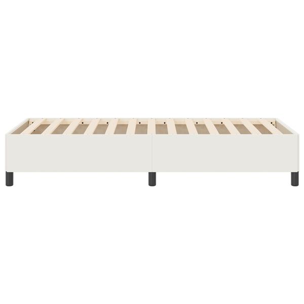 Grote foto vidaxl bedframe 100x200 cm ribfluweel cr mekleurig antiek en kunst stoelen en banken