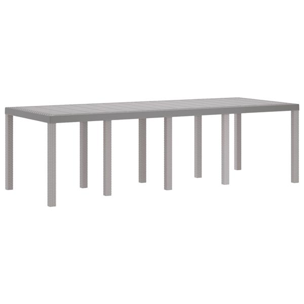 Grote foto vidaxl 9 delige tuinset met witte poly rattan tuin en terras tuinmeubelen