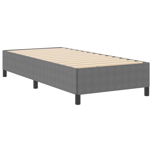 Grote foto vidaxl bedframe 80x200 cm ribfluweel lichtgrijs antiek en kunst stoelen en banken