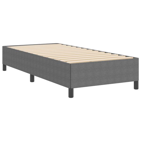 Grote foto vidaxl bedframe 80x200 cm ribfluweel lichtgrijs antiek en kunst stoelen en banken
