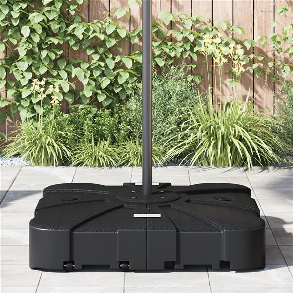 Grote foto vidaxl 2 delige parasolvoetset cantilever 150 kg zand of 113 kg water tuin en terras overige tuin en terras