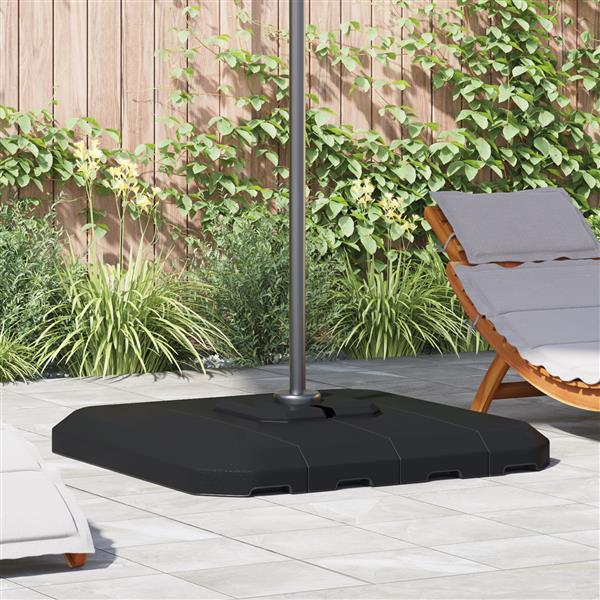 Grote foto vidaxl 4 delige parasolvoetset cantilever 130kg zand of 90 kg water tuin en terras overige tuin en terras