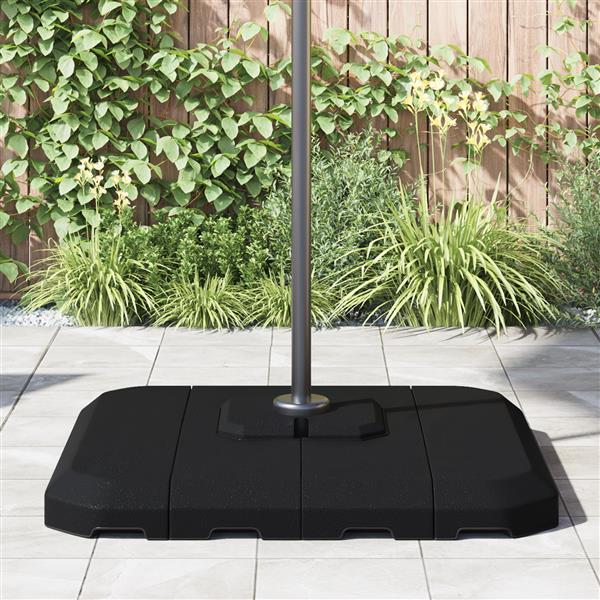 Grote foto vidaxl 4 delige parasolvoetset cantilever 130kg zand of 90 kg water tuin en terras overige tuin en terras
