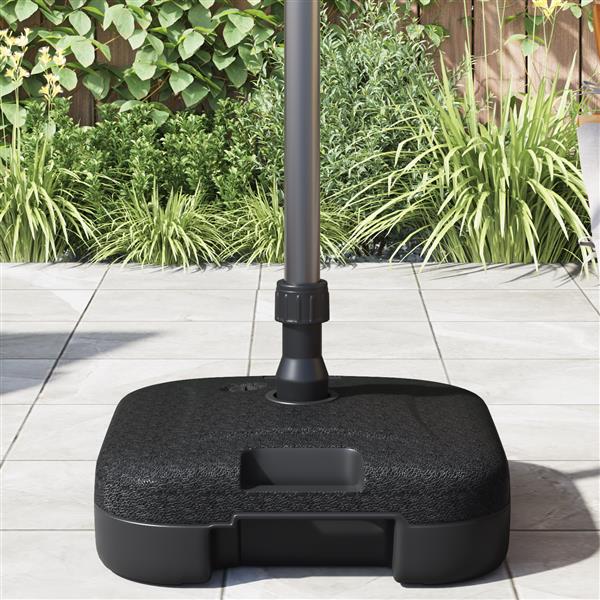 Grote foto vidaxl parasolvoet 28 kg met zand of 24 l water tuin en terras overige tuin en terras