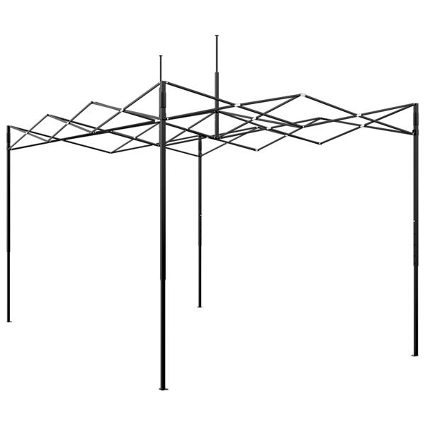 Grote foto vidaxl serre met pop up frame groen 410x280x315 cm staal tuin en terras overige tuin en terras