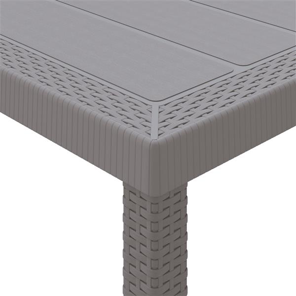 Grote foto vidaxl 9 delige tuinset met kussens lichtgrijs poly rattan tuin en terras tuinmeubelen