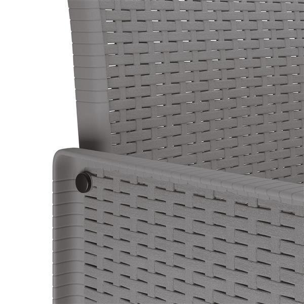 Grote foto vidaxl 9 delige tuinset met kussens lichtgrijs poly rattan tuin en terras tuinmeubelen