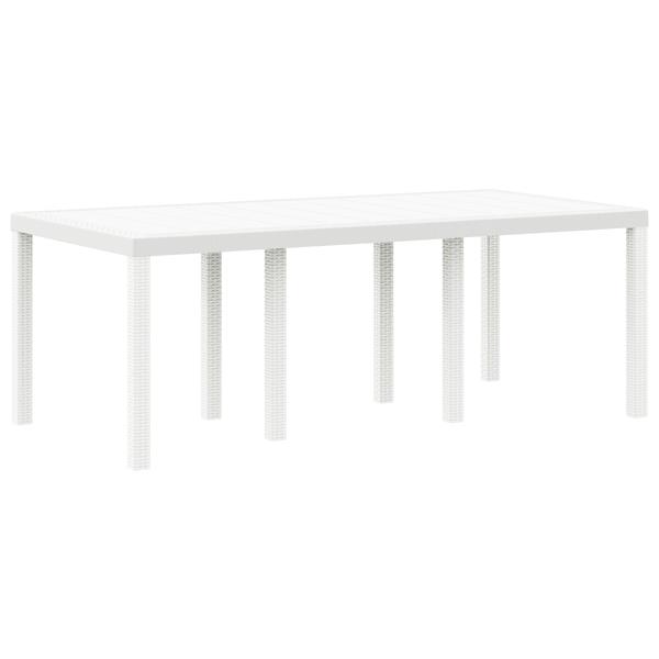 Grote foto vidaxl 9 delige tuinset met kussens witte poly rattan tuin en terras tuinmeubelen