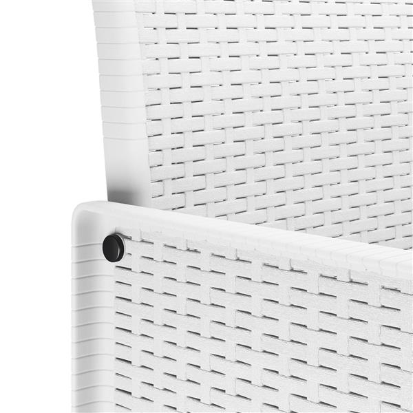 Grote foto vidaxl 9 delige tuinset met kussens witte poly rattan tuin en terras tuinmeubelen
