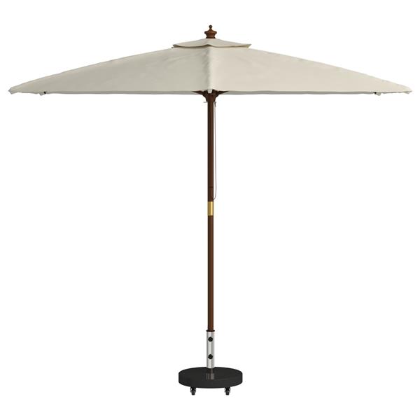 Grote foto vidaxl parasolverrijdbare voet voor 38 48mm stangen zwart graniet 30 kg rond tuin en terras overige tuin en terras
