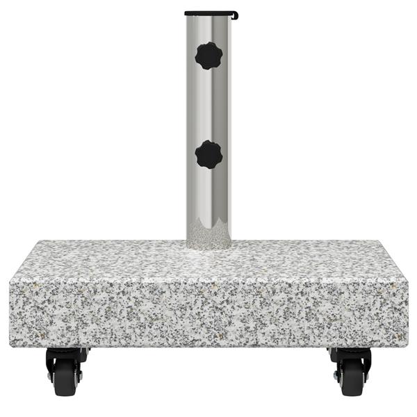 Grote foto vidaxl parasolverwaddubaar voor 38 48mm palen grijs graniet 25 kg rechthoekig tuin en terras overige tuin en terras