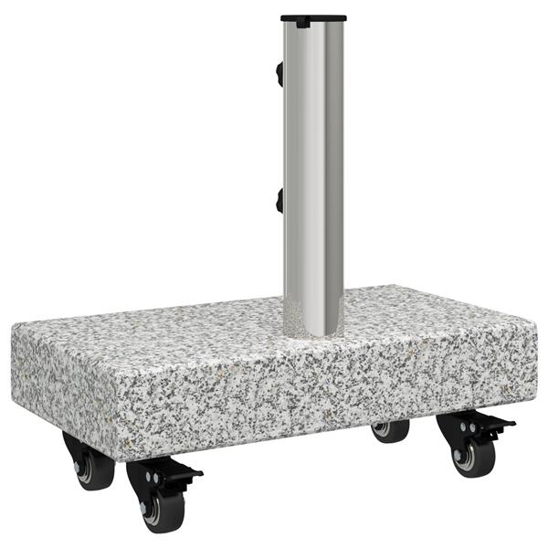 Grote foto vidaxl parasolverwaddubaar voor 38 48mm palen grijs graniet 25 kg rechthoekig tuin en terras overige tuin en terras