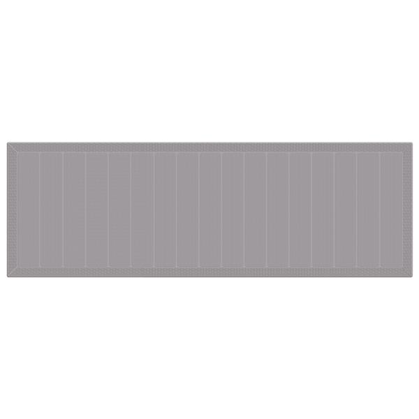 Grote foto vidaxl tuintafel 300x100x73 cm poly rattan lichtgrijs tuin en terras tuinmeubelen