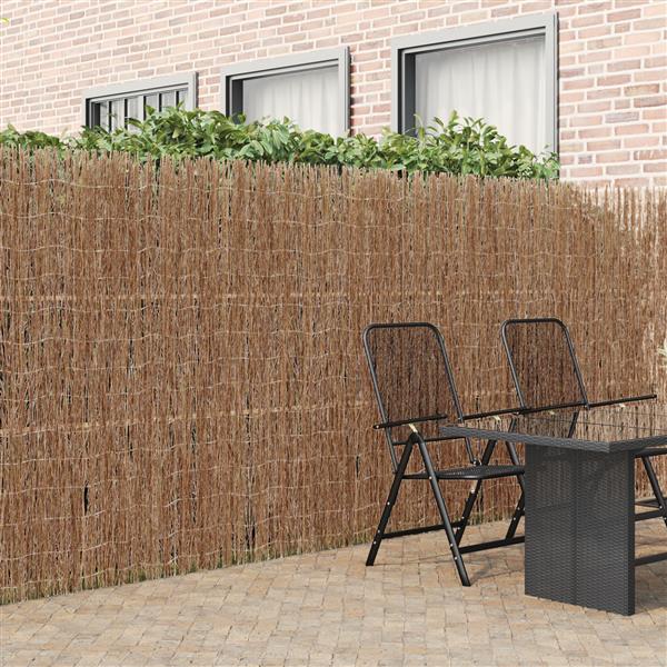 Grote foto vidaxl tuinscherm 400x180 cm kreupelhout tuin en terras hekken en schuttingen