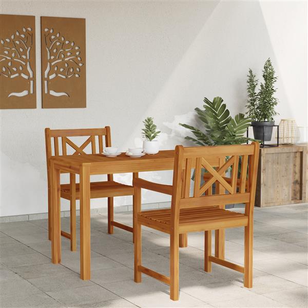 Grote foto vidaxl ligbedden 2 stuks 56x56x90 cm massief acaciahout tuin en terras tuinmeubelen