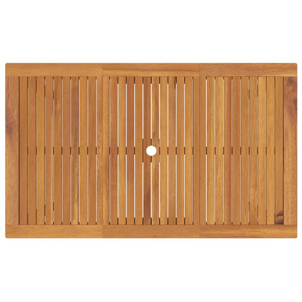 Grote foto vidaxl 5 delige tuinset grijs poly rattan acacia tuin en terras tuinmeubelen