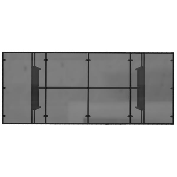Grote foto vidaxl 7 delige tuinset poly rattan zwart tuin en terras tuinmeubelen