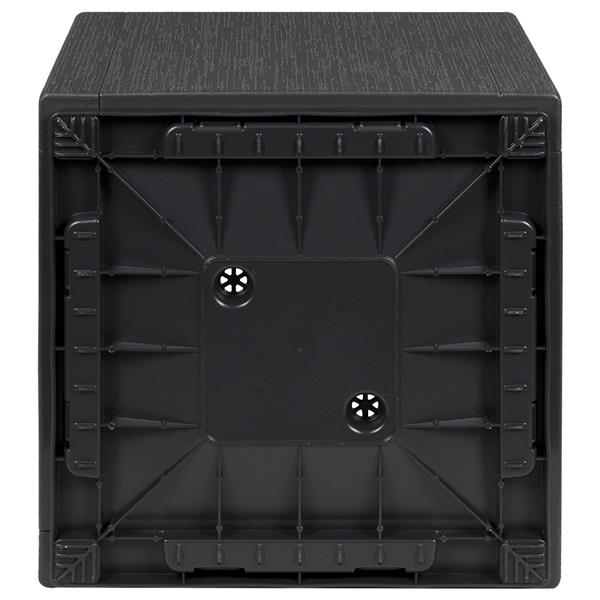 Grote foto vidaxl tuinplanter donkergrijs 36x36x35 cm pp tuin en terras overige tuin en terras