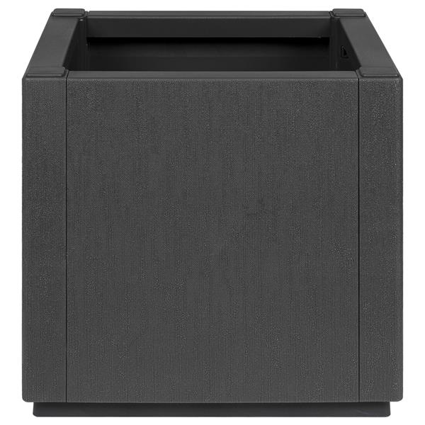Grote foto vidaxl tuinplanter donkergrijs 36x36x35 cm pp tuin en terras overige tuin en terras