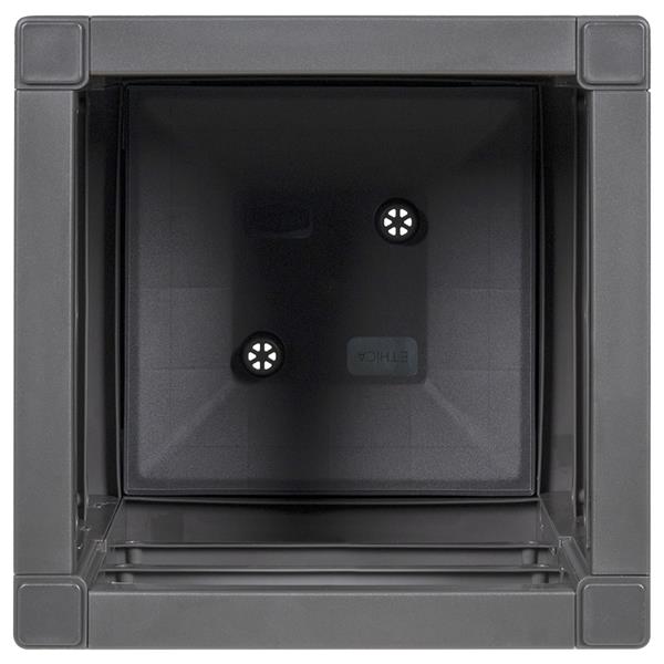 Grote foto vidaxl tuinplanter donkergrijs 36x36x35 cm pp tuin en terras overige tuin en terras