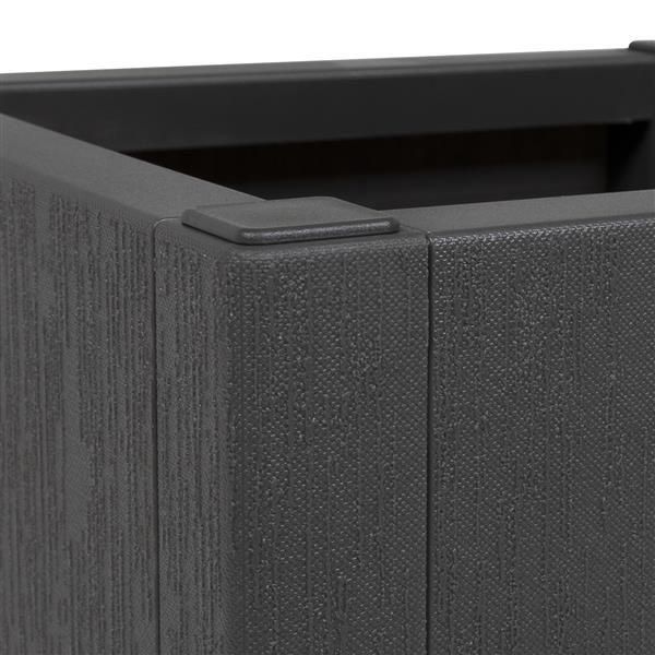 Grote foto vidaxl tuinplanter donkergrijs 36x36x35 cm pp tuin en terras overige tuin en terras