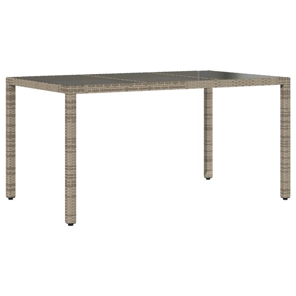 Grote foto vidaxl 5 delige tuinset poly rattan grijs tuin en terras tuinmeubelen