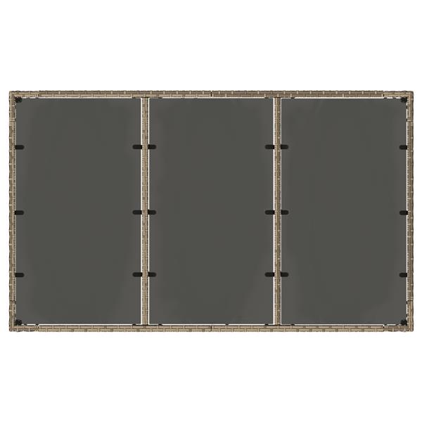 Grote foto vidaxl 5 delige tuinset poly rattan grijs tuin en terras tuinmeubelen