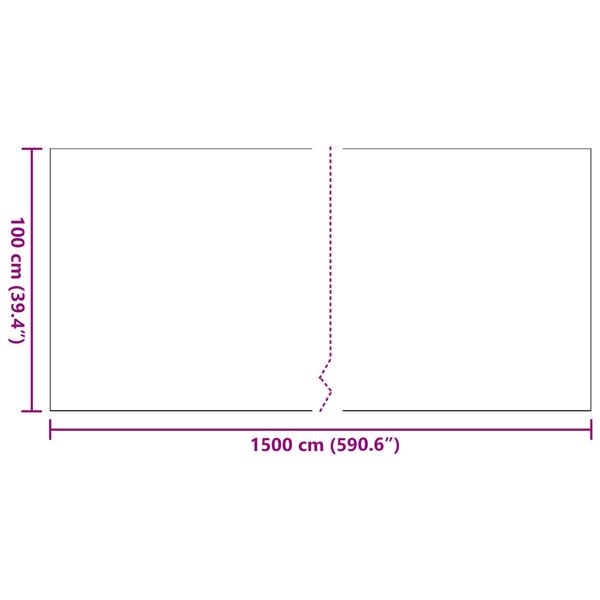 Grote foto vidaxl kunstgras 1x15 m 40 mm zwart tuin en terras sierplanten