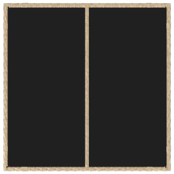 Grote foto vidaxl 3 delige tuinset poly rattan beige tuin en terras tuinmeubelen