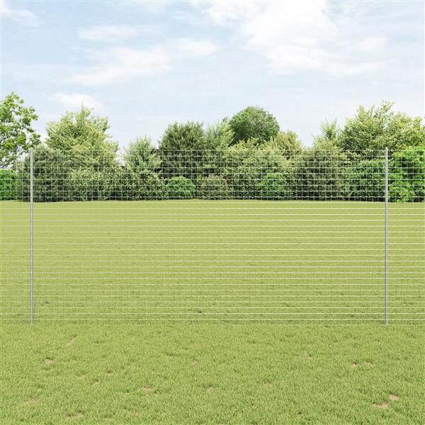 Grote foto vidaxl hekpalen 22 st u channel 150 cm gegalvaniseerd staal tuin en terras overige tuin en terras