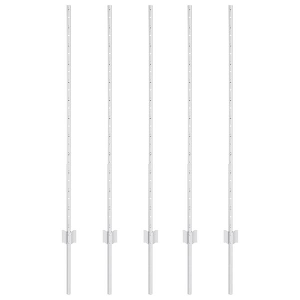 Grote foto vidaxl gaasposts 10 stuks u channel 120 cm gegalvaniseerd staal tuin en terras overige tuin en terras