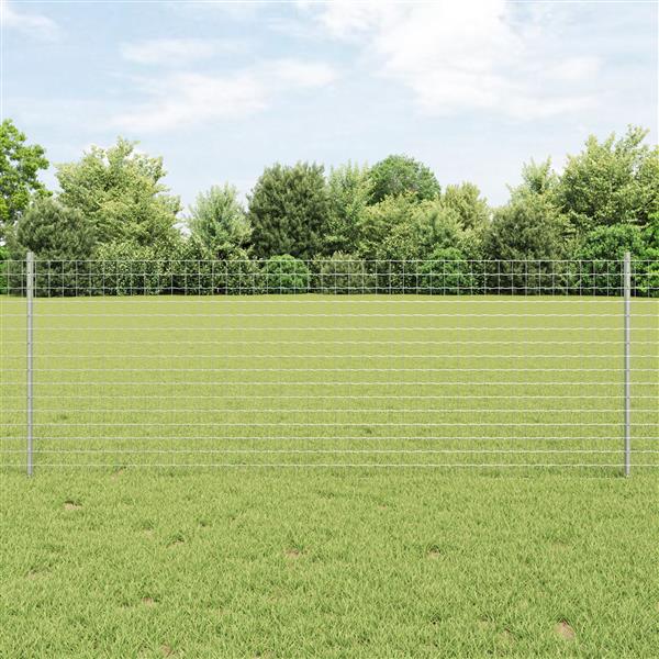 Grote foto vidaxl hekpalen 11 stuks u profiel 80 cm gegalvaniseerd staal tuin en terras overige tuin en terras