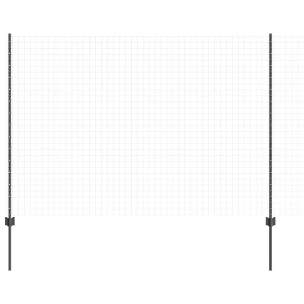 Grote foto vidaxl hekpalen 10 stuks u vorm grijs 160 cm staal tuin en terras overige tuin en terras